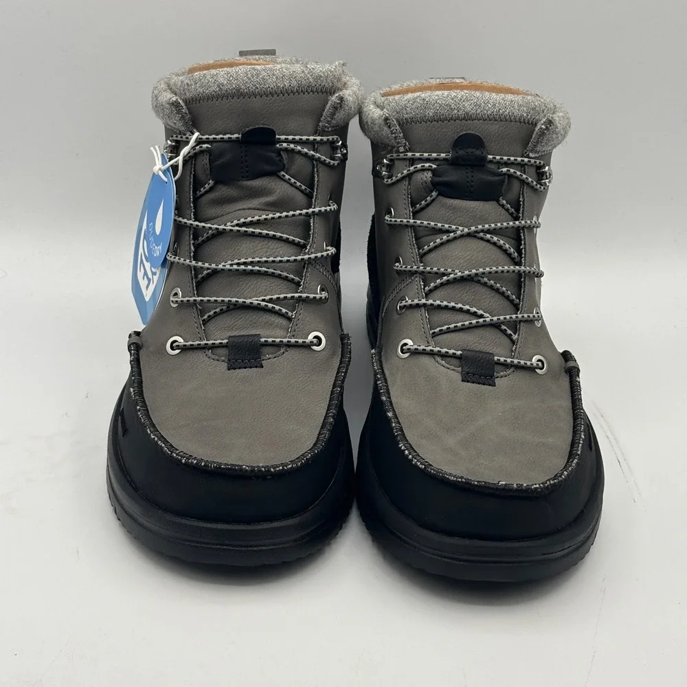 Hey Dude Bradley Classic Tumbled Shoes Mens Size 13 Granite Grey 44327-1VT